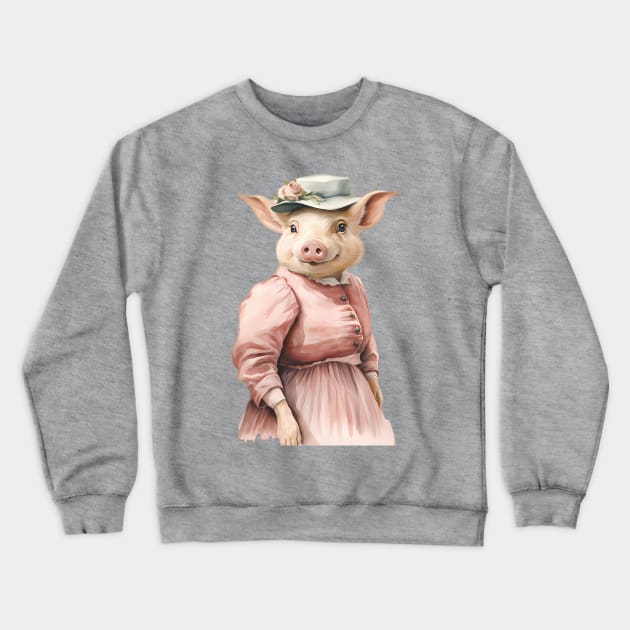 Mrs. Pig Crewneck Sweatshirt by VelvetEasel